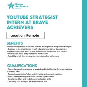 Remote YouTube Strategist Intern